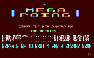 Mega Poing Title Screen